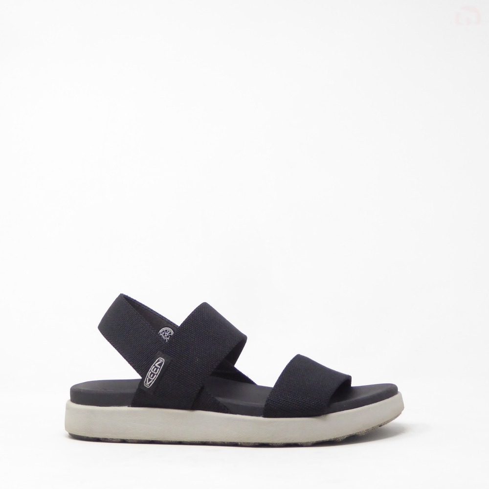 KEEN Women Elle Backstrap Sandal Black Stretch Gore 7.5